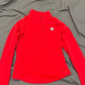 Under Armour Red and Gray Pullover